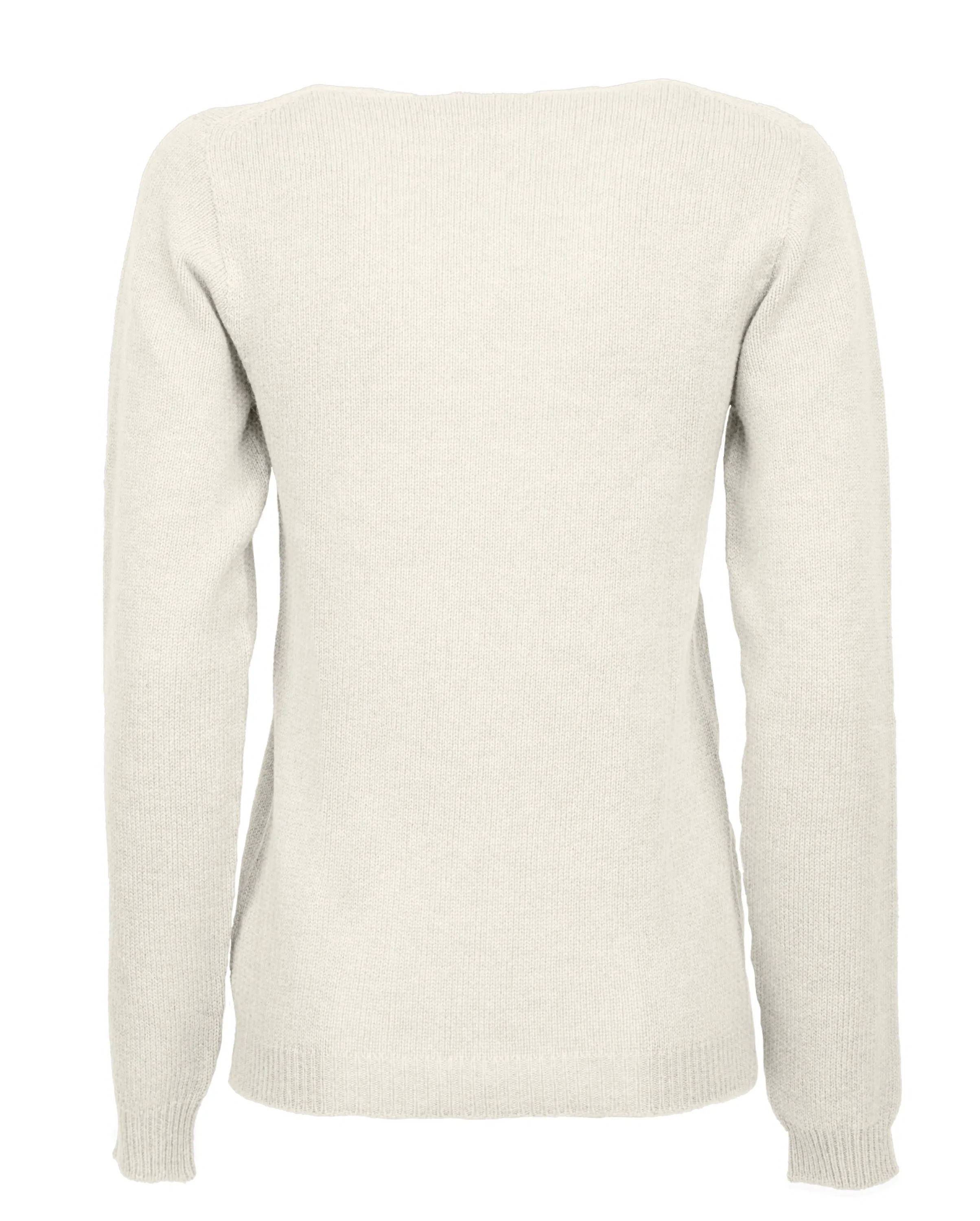 Women's Ultralight Cashmere Scoop Neck Milk White