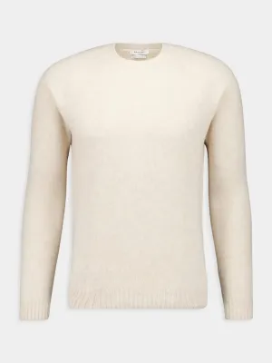 Wool and Cashmere Beige Sweater