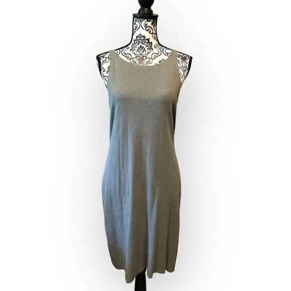 WORTH Scoop Back Midi Tank Dress Light Green sz M