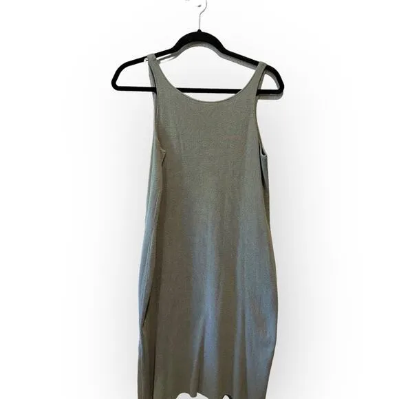 WORTH Scoop Back Midi Tank Dress Light Green sz M