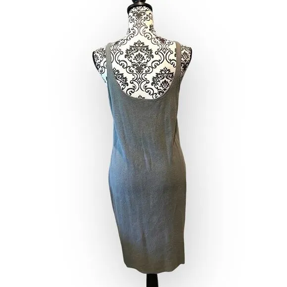 WORTH Scoop Back Midi Tank Dress Light Green sz M