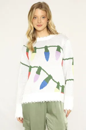 Xmas lights sweater