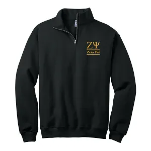 Zeta Psi Quarter Zip Pullover Sweatshirt