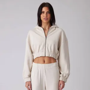 Zip Crop Sweatshirt
