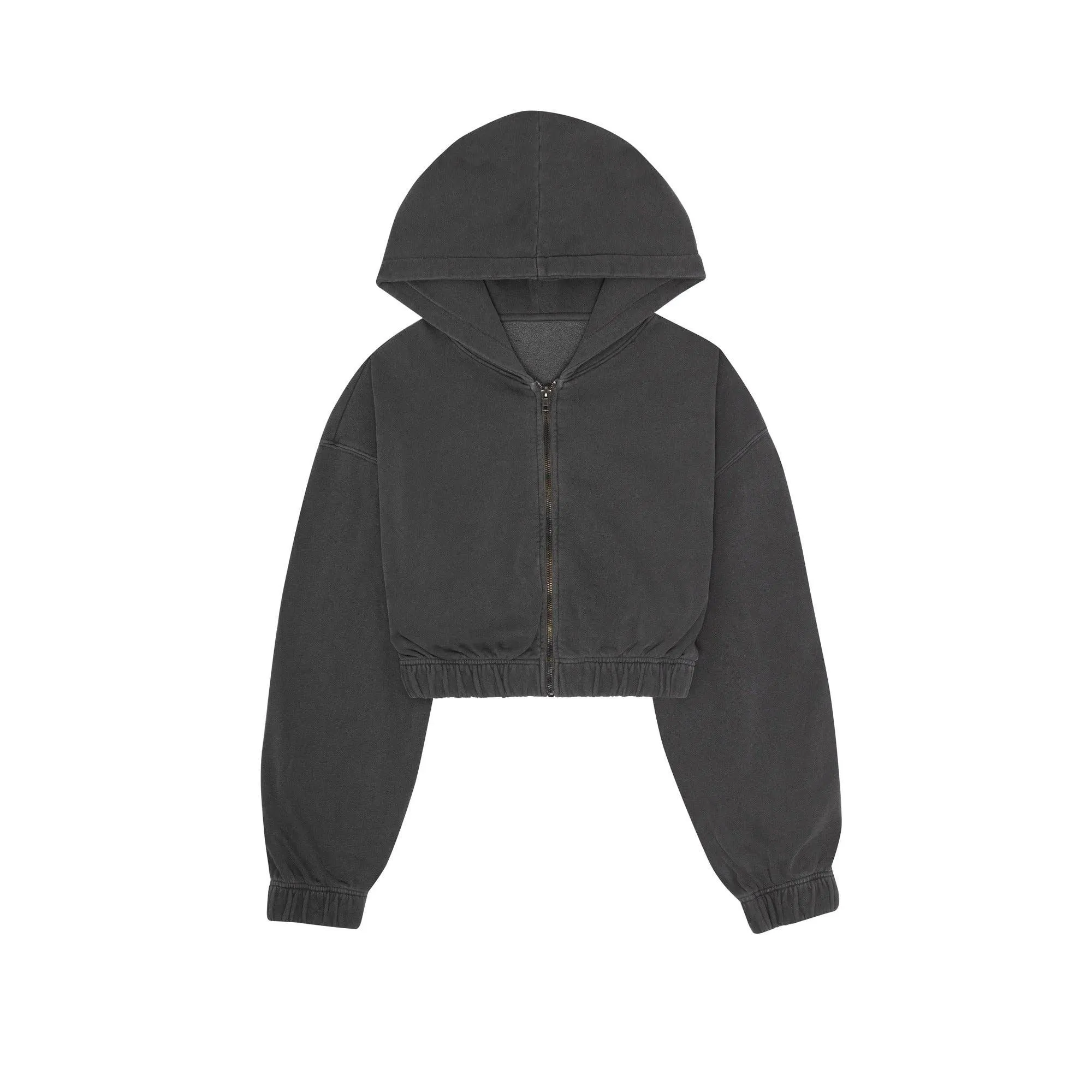Zip Crop Sweatshirt