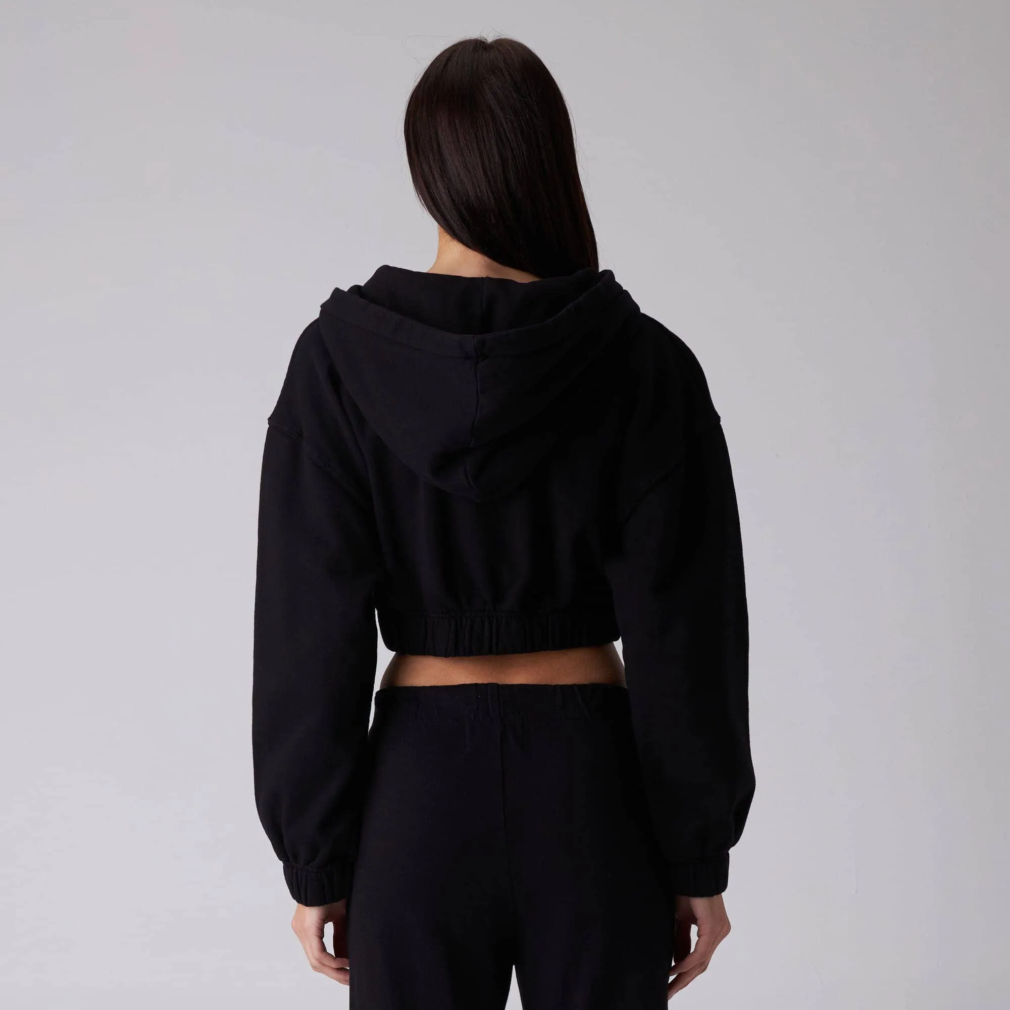 Zip Crop Sweatshirt