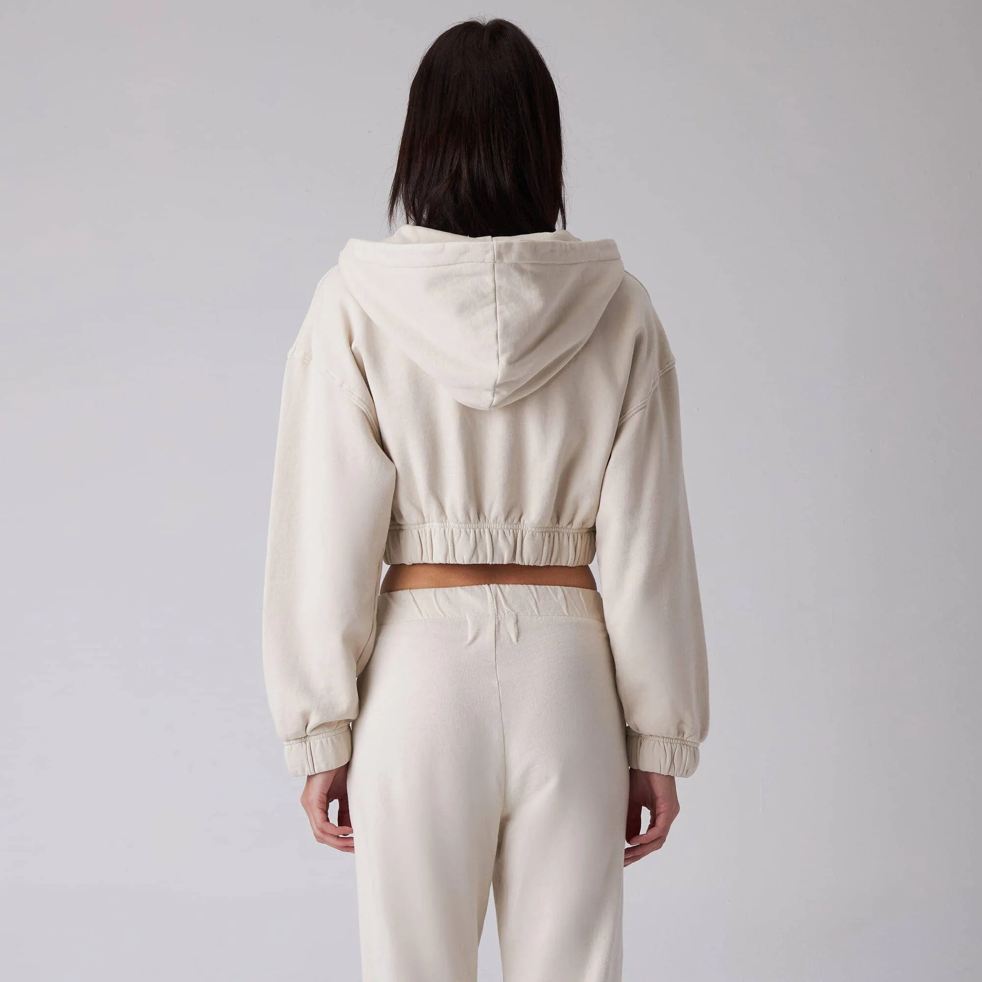 Zip Crop Sweatshirt