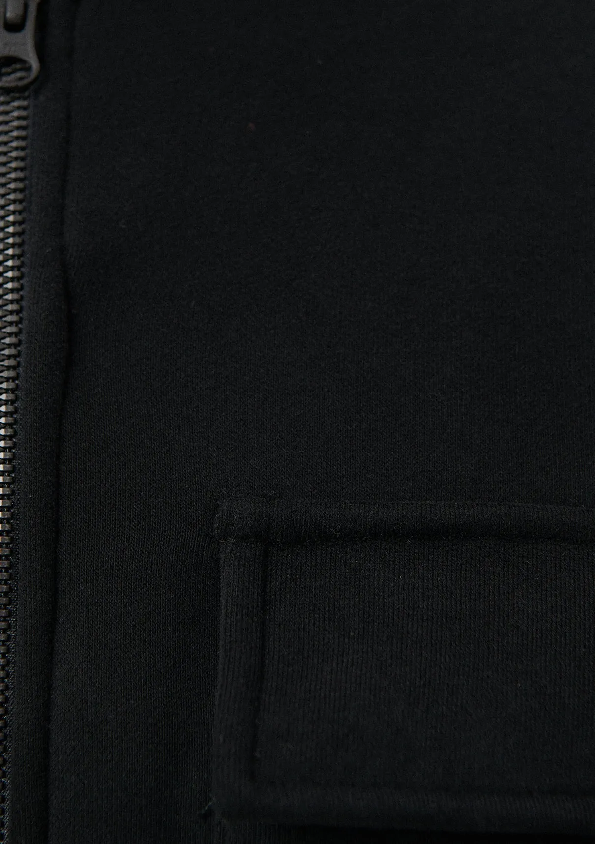 Zip Up Black Sweatshirt