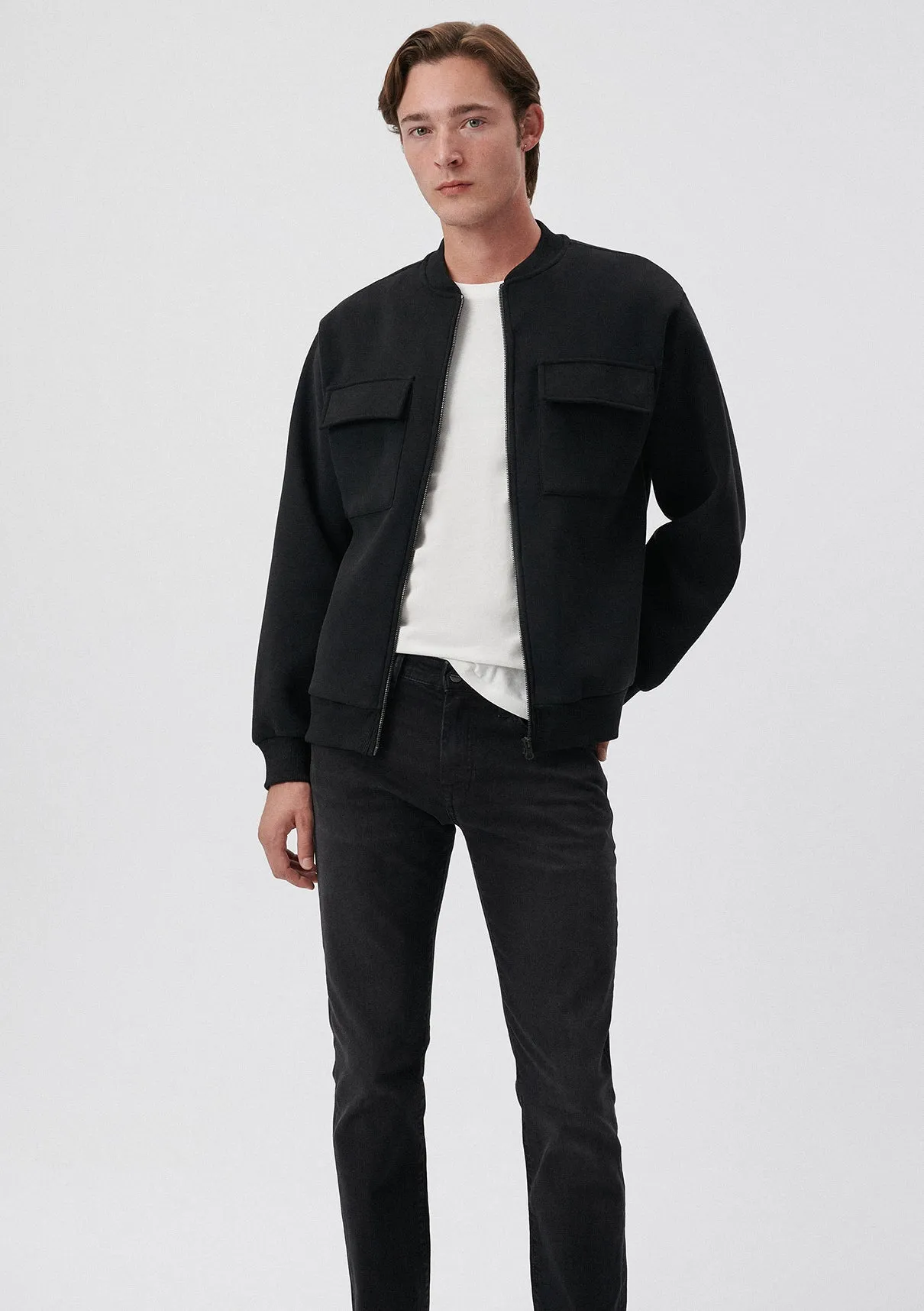 Zip Up Black Sweatshirt