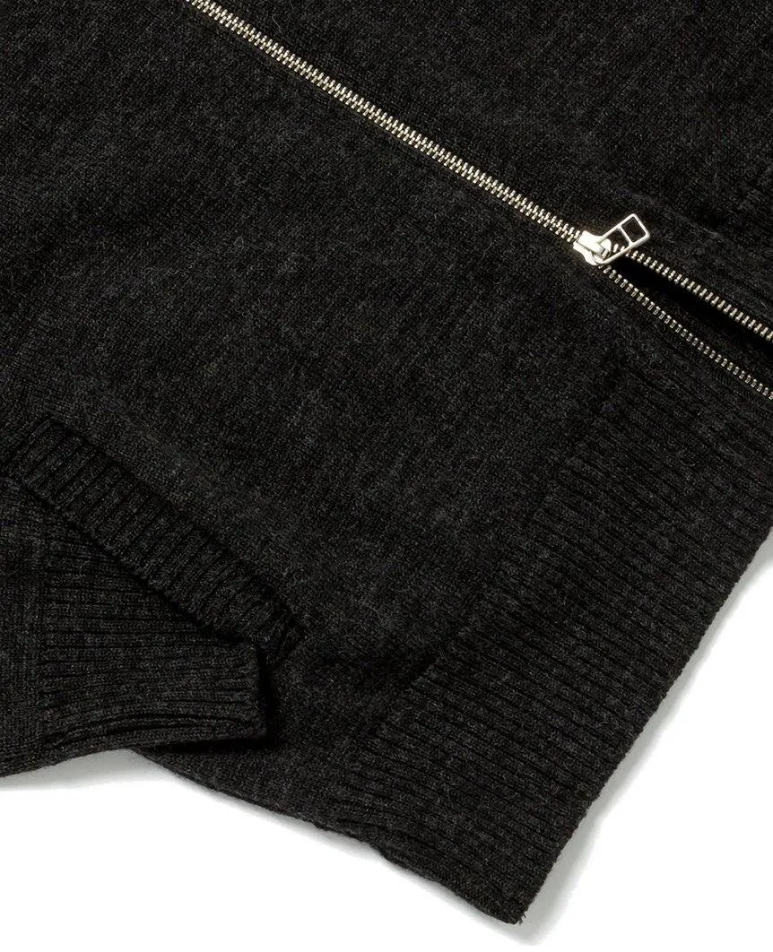 Zip-Up Hoodie Charcoal Grey