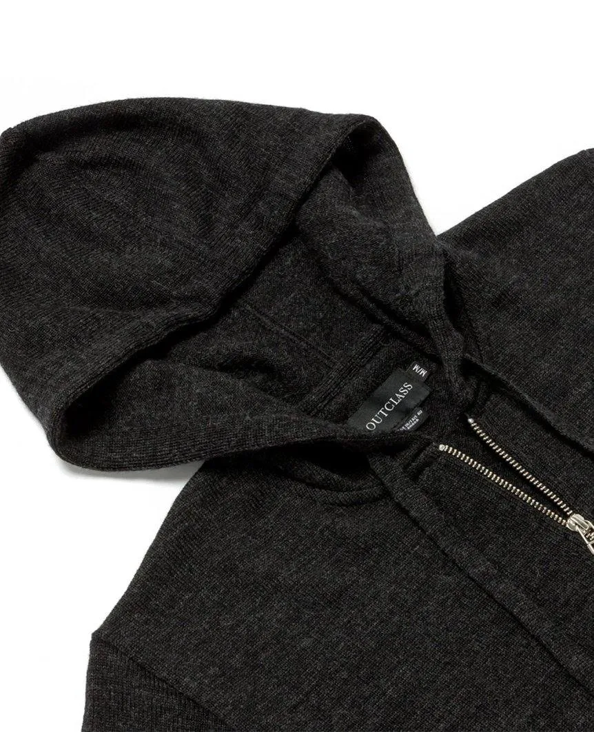 Zip-Up Hoodie Charcoal Grey