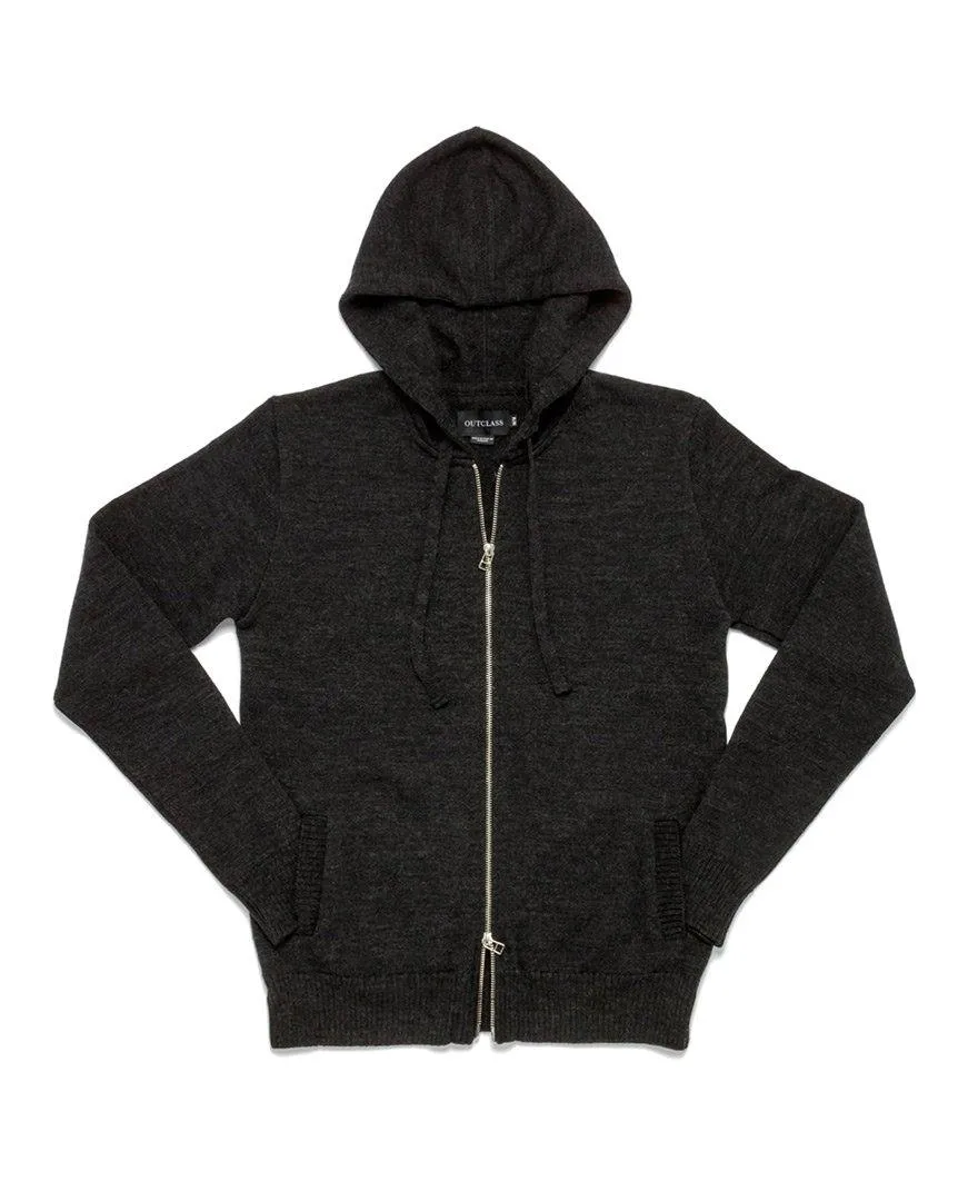 Zip-Up Hoodie Charcoal Grey