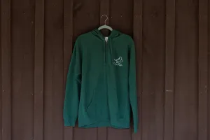 Zip Up Hoodie – Moss Green
