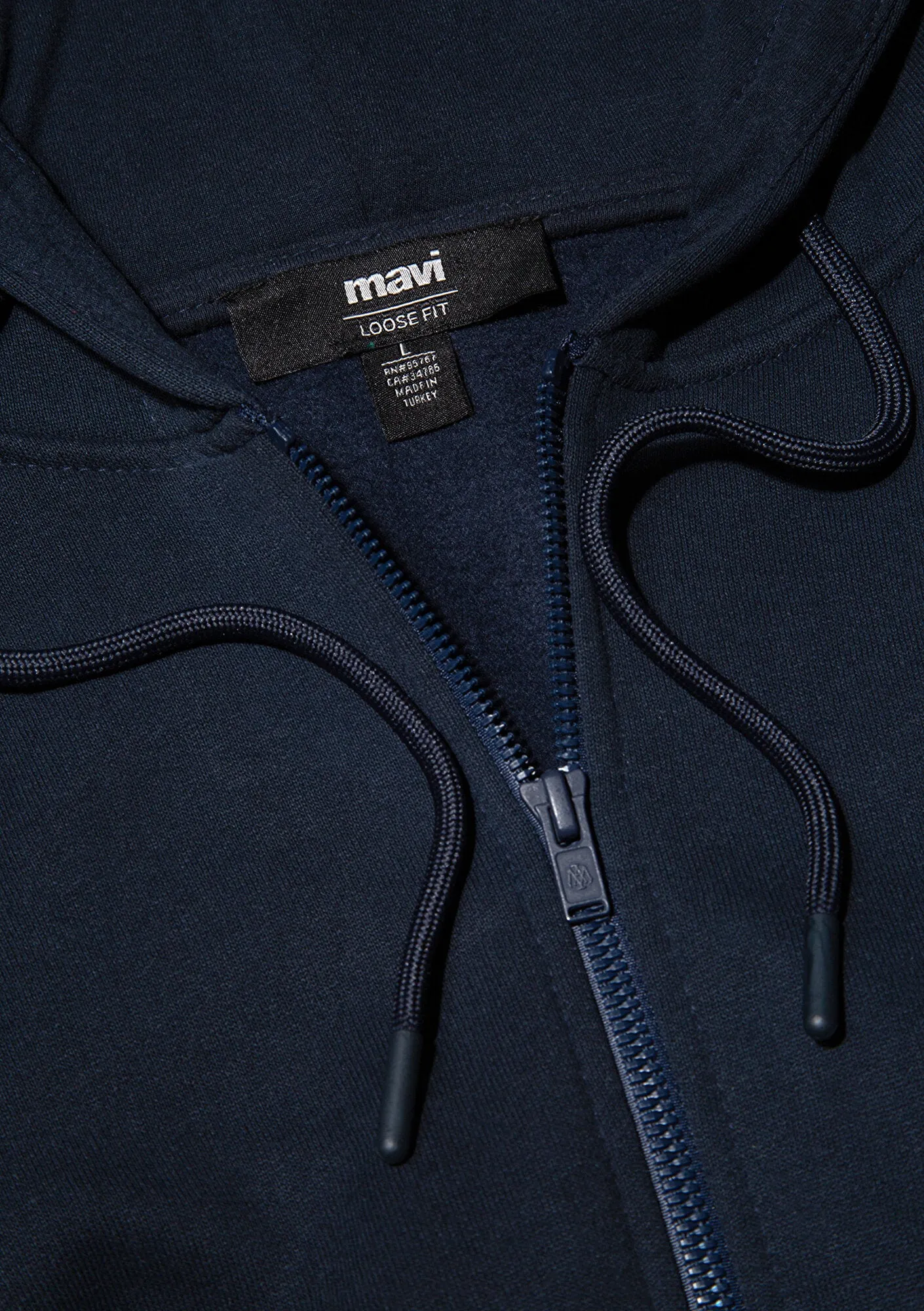 Zip Up Navy Sweatshirt