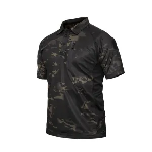 ZIPPER RAGLAN POLO SHIRT